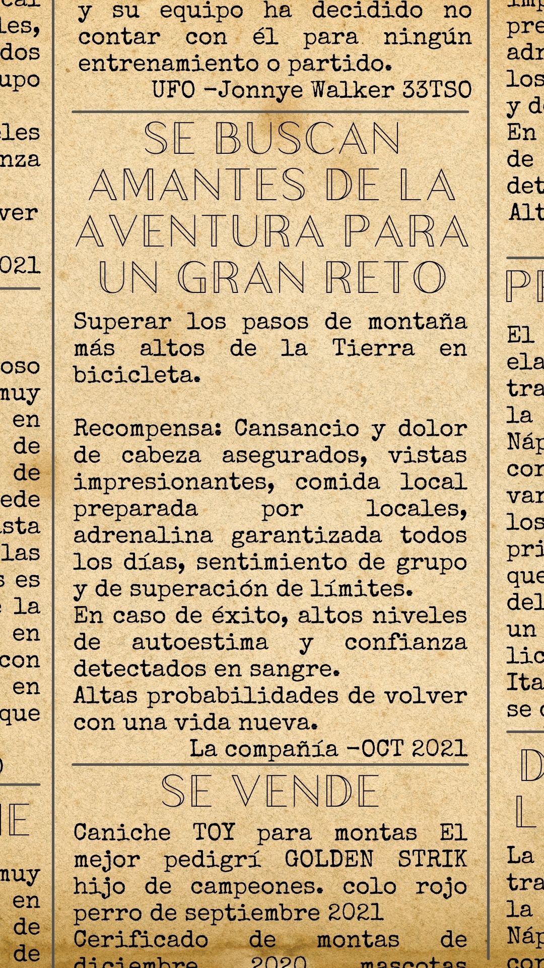 Brown Vintage Newspaper Style Information Instagram Post (Historia de Instagram)